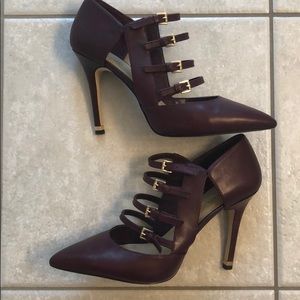 Michael Michael Kors Burgundy Heels Size 8 1/2
